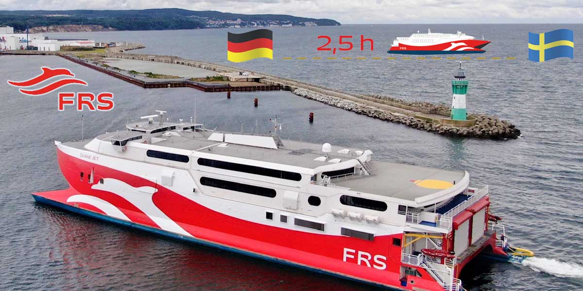 Nový nejrychlejší trajekt z Německa do Švédska Sassnitz - Trelleborg