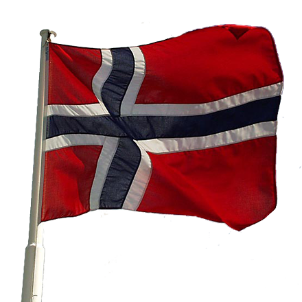 norsk flagg transparent